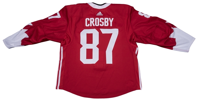 2016 Sidney Crosby Game Used Team Canada World Cup of Hockey Red Jersey Worn For 3 Games! (Fanatics)